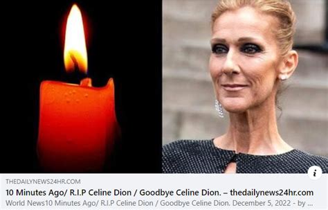 celine dion pass away 2022|is cion dion dead.